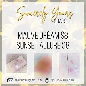 Im selling homemade all natural soaps.